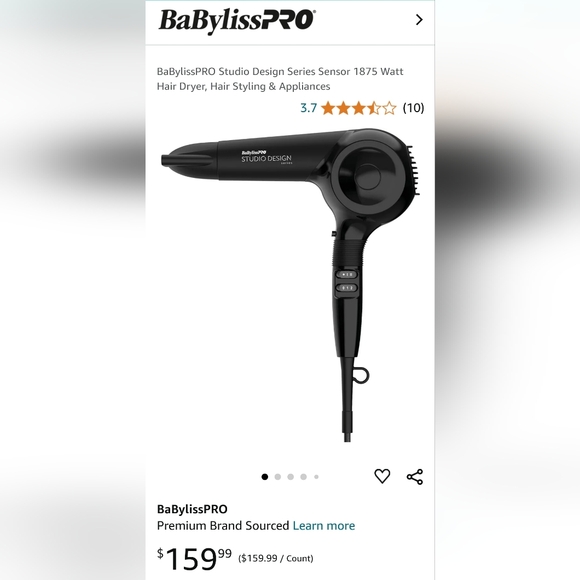 BaBylissPRO Leandro (Studio Design) Limited Hair dryer - Picture 3 of 3